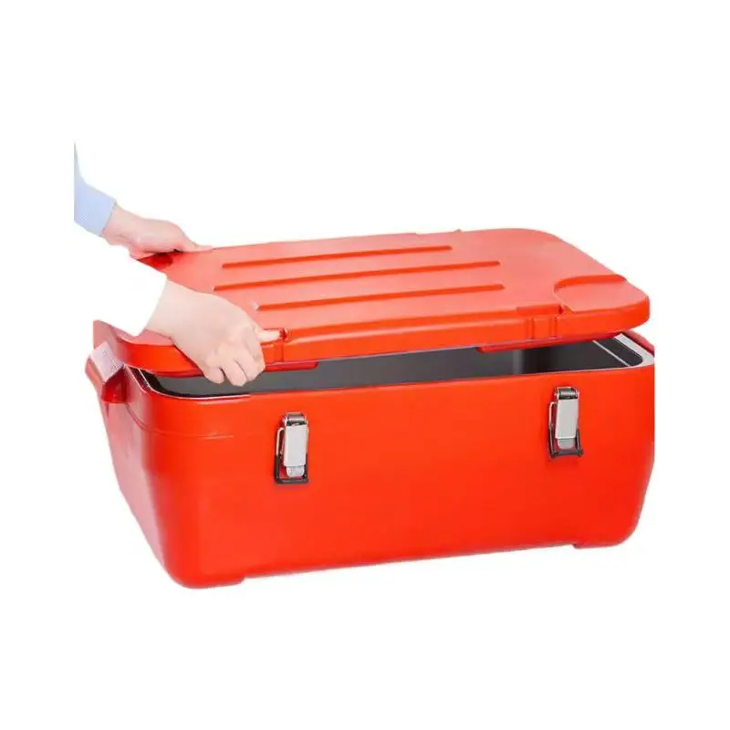 Kitchen Casseroles Ready Ship Stock Jumbo Square Ice Bucket 20L+23L+30L+40L Stainless Steel Storage Pot Set of 4