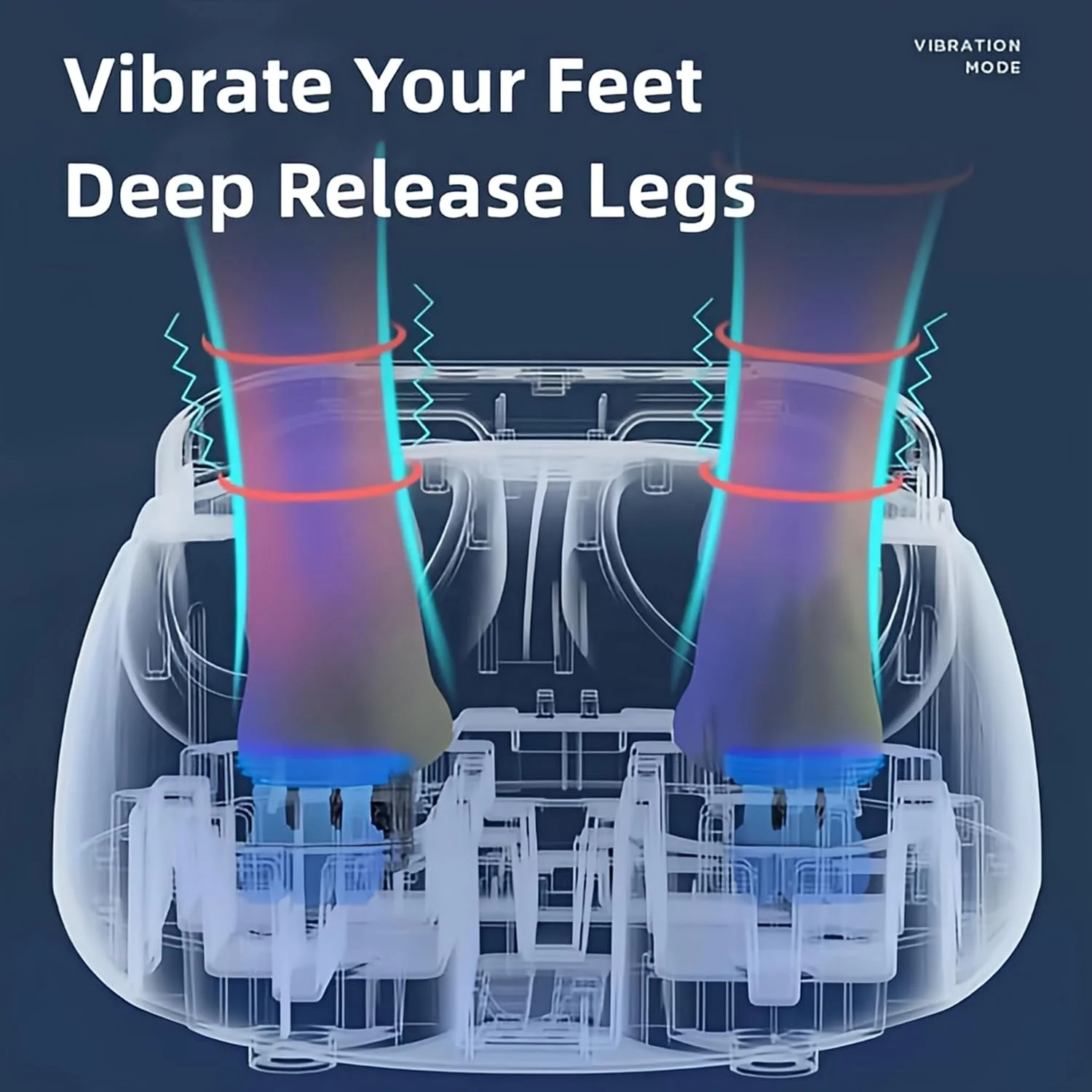 Shiatsu Foot Massager Electric Heat Kneading Foot Massage Machine Rolling Air Compression Effective Pain Relief Therapy