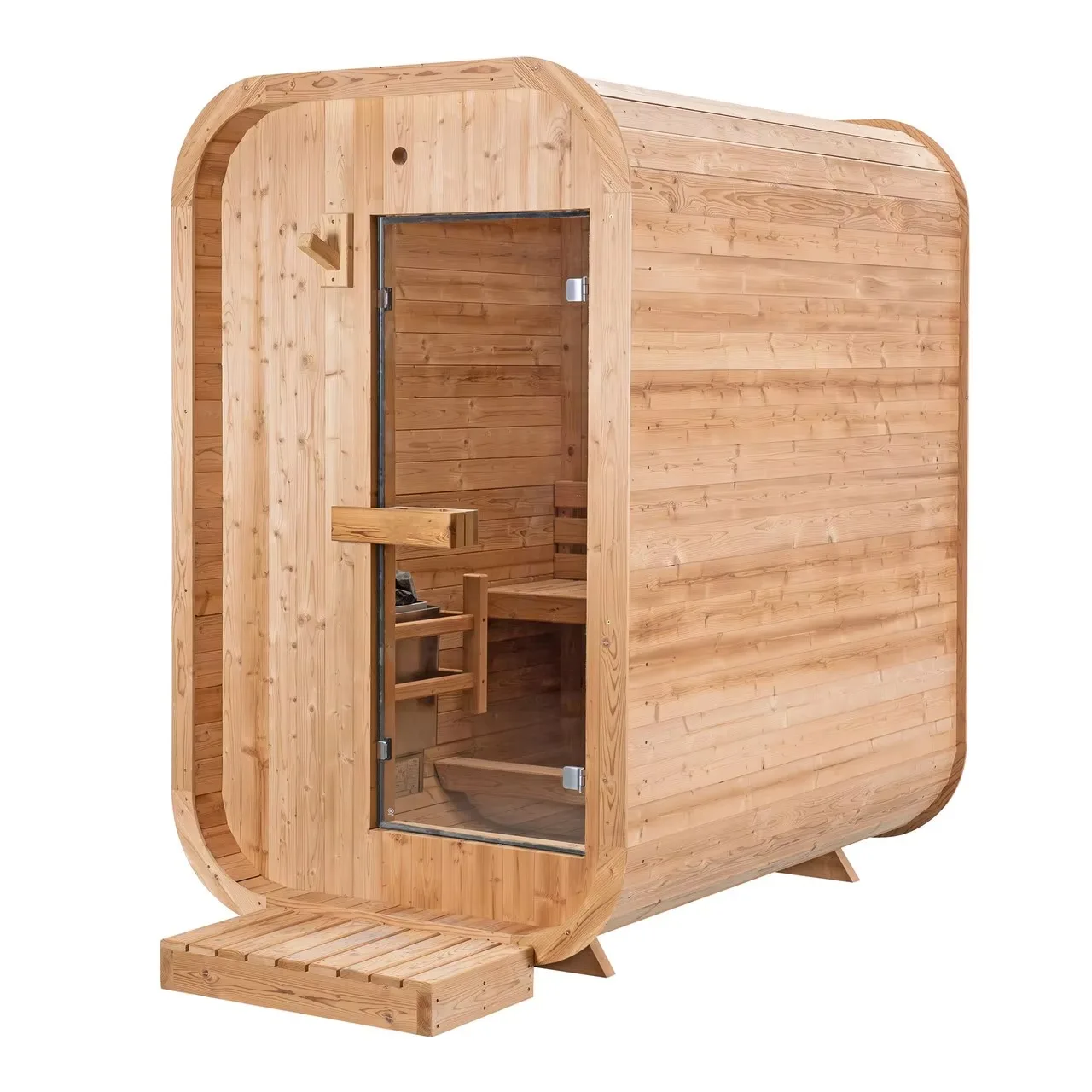The luxury indoor traditional steam sauna room is sold wholesale