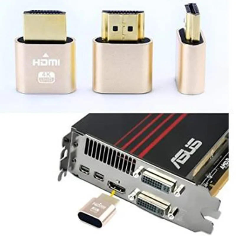  DTECH муляж эмулятора HDMI 4K окно дисплея Mac OSX Linux Hdmi