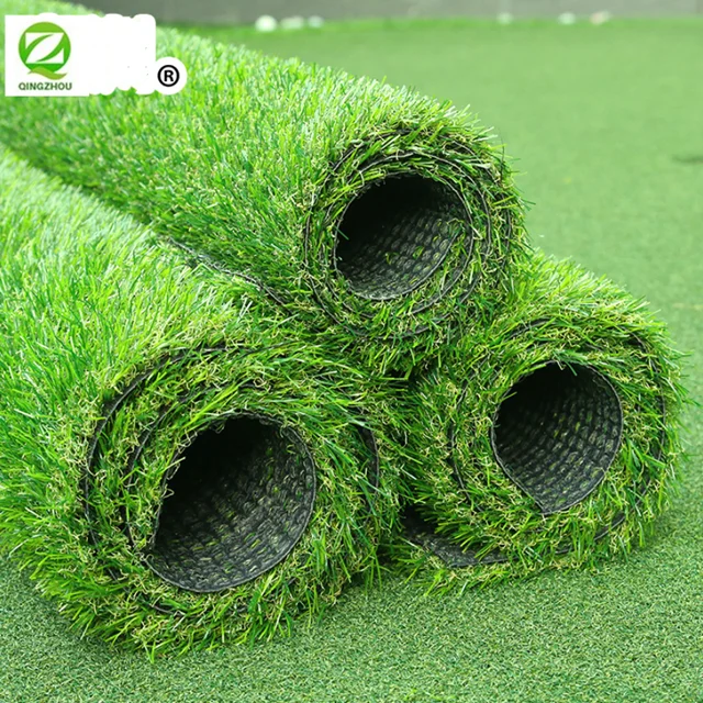 Outdoor 4 colors plastic garden landscaping artificial grass