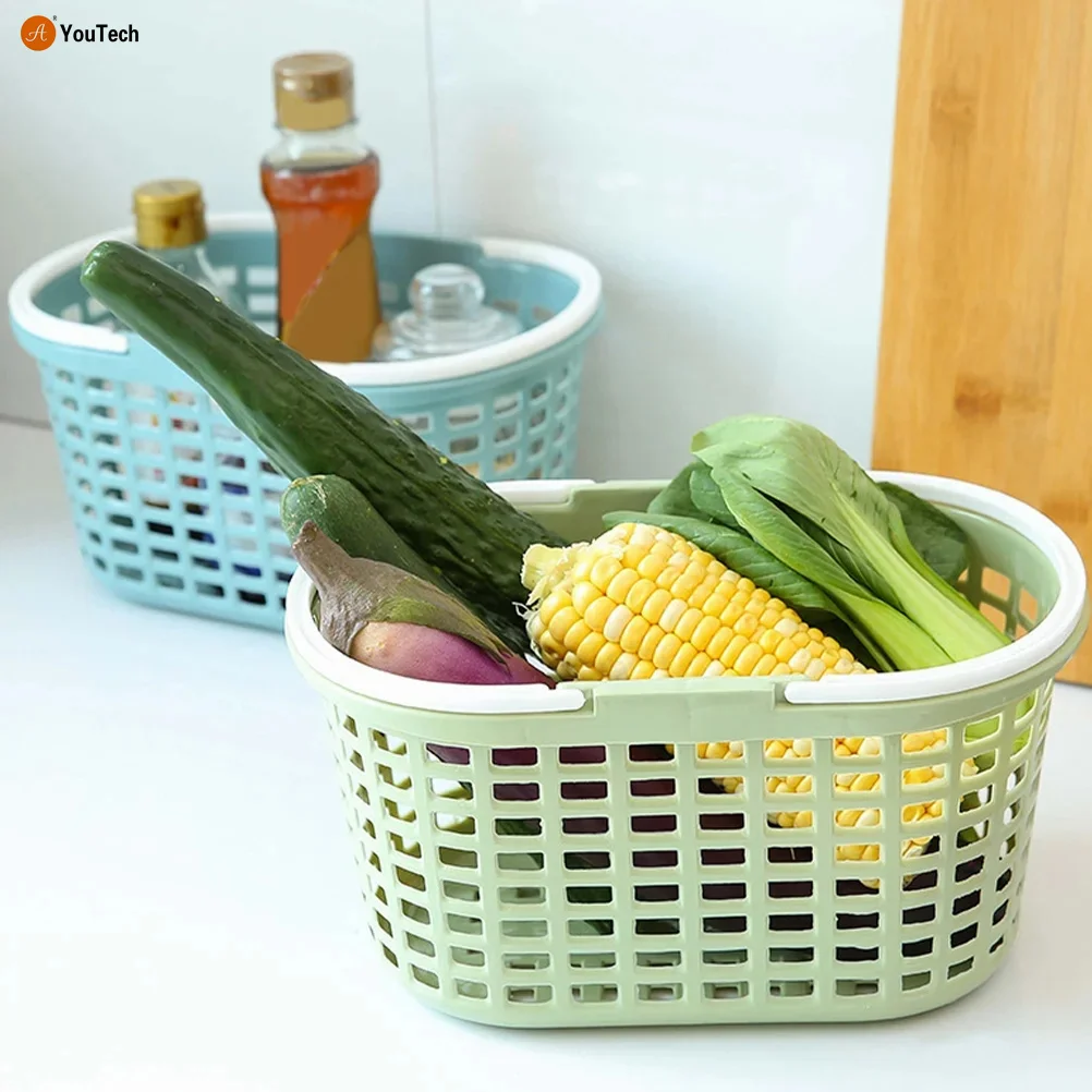 Plastic Hamper Dresser Containers Baskets Handles Shower Small Sundries Storage
