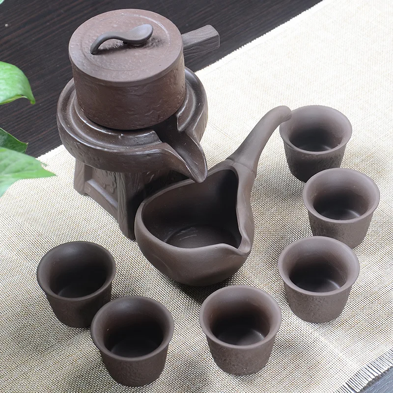 Antique design Automatic tea set Ceramic kungfu tea set Gift tea set