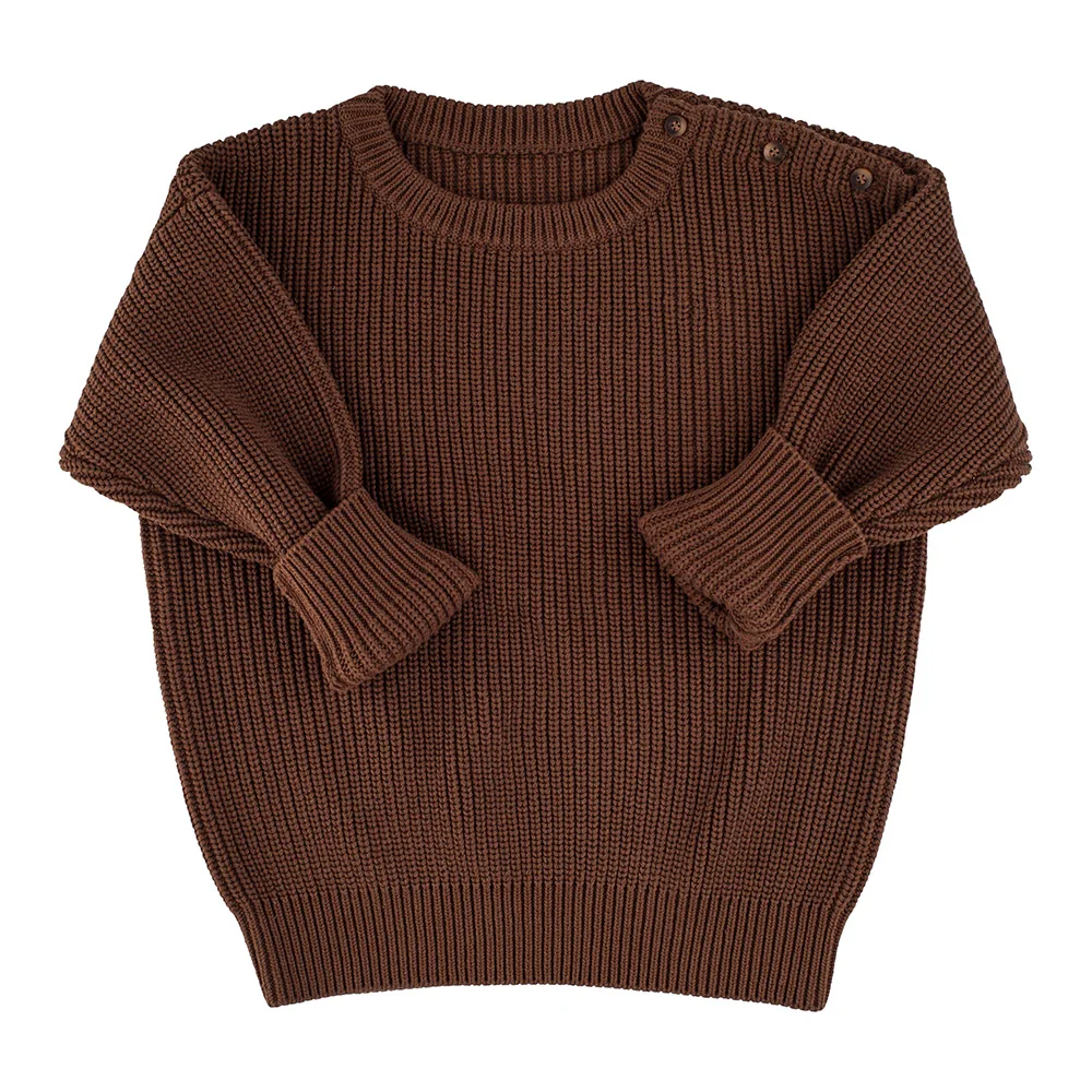 Custom oem knit newborn toddler  clothes baby sweaters 100% organic cotton knit chunky infant sweater