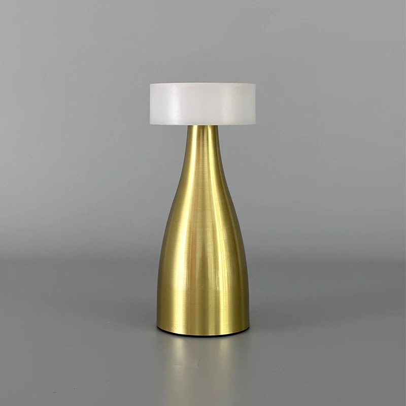 Rebecca Hot Selling Sliver Gold  Bar Lamp Table Rechargeable Table Lamp Jute Table Lamps