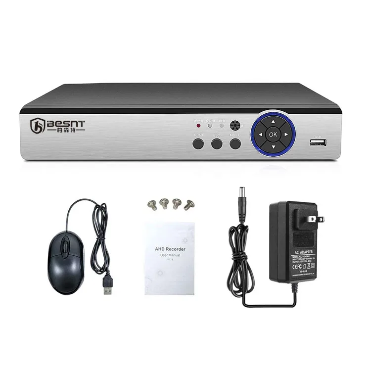  BESNT 1080P H.264 4CH 8CH AHD DVR p2p 4 in 1 CCTV Support