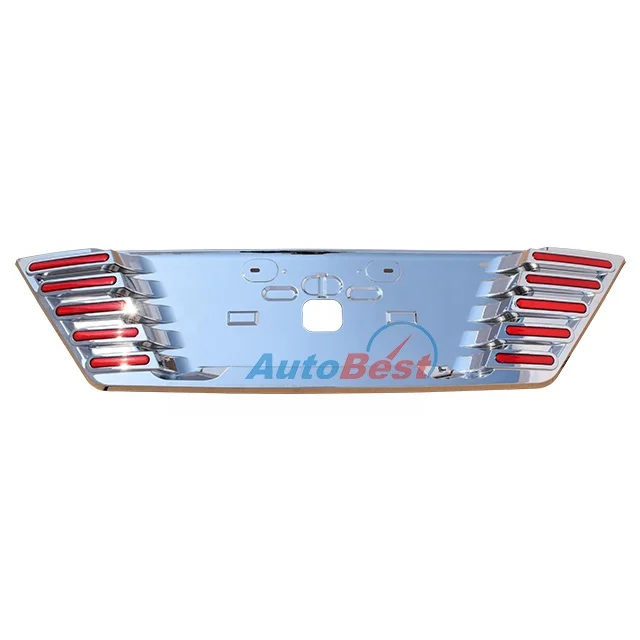 ABS CHROME LED LICENSE PLATE FRAME FOR TOYOTA FORTUNER 2016