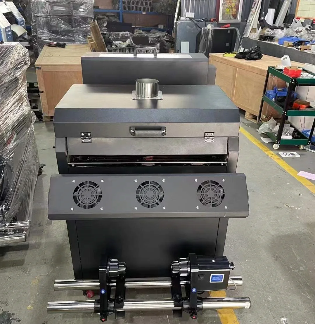 60cm dtf printer with double xp600 printhead with powder shaker machine cmyk+white color