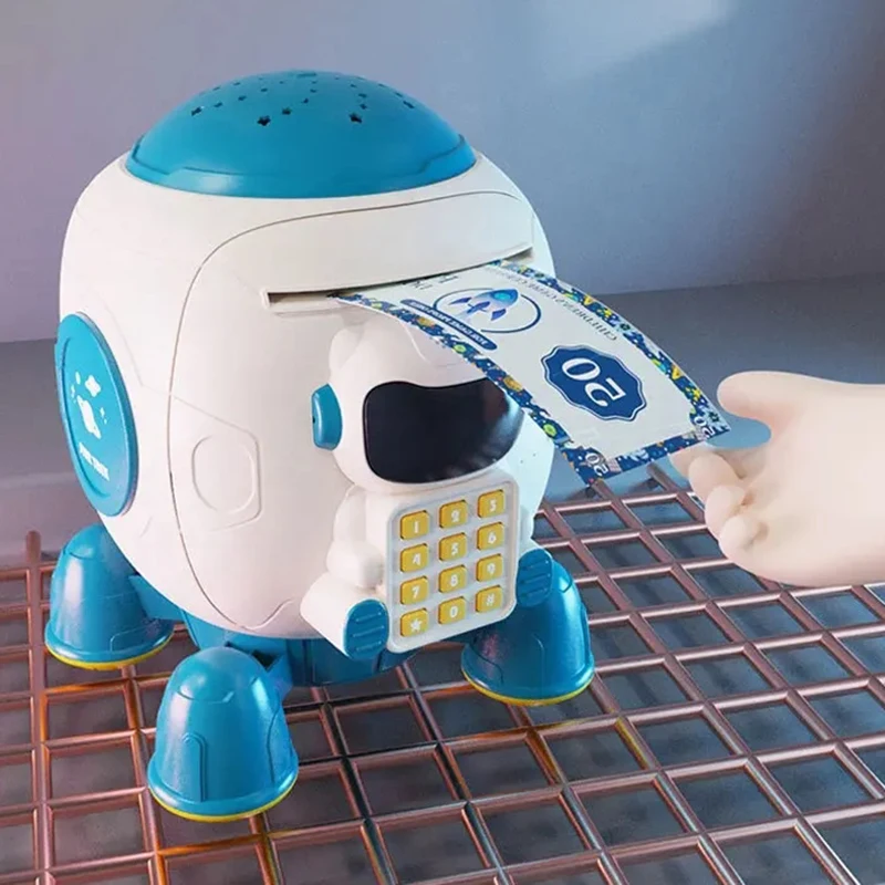 2023 New Kids Electronic Money Box Fingerprint Piggy Bank Toys Atm Bank Toy For Children