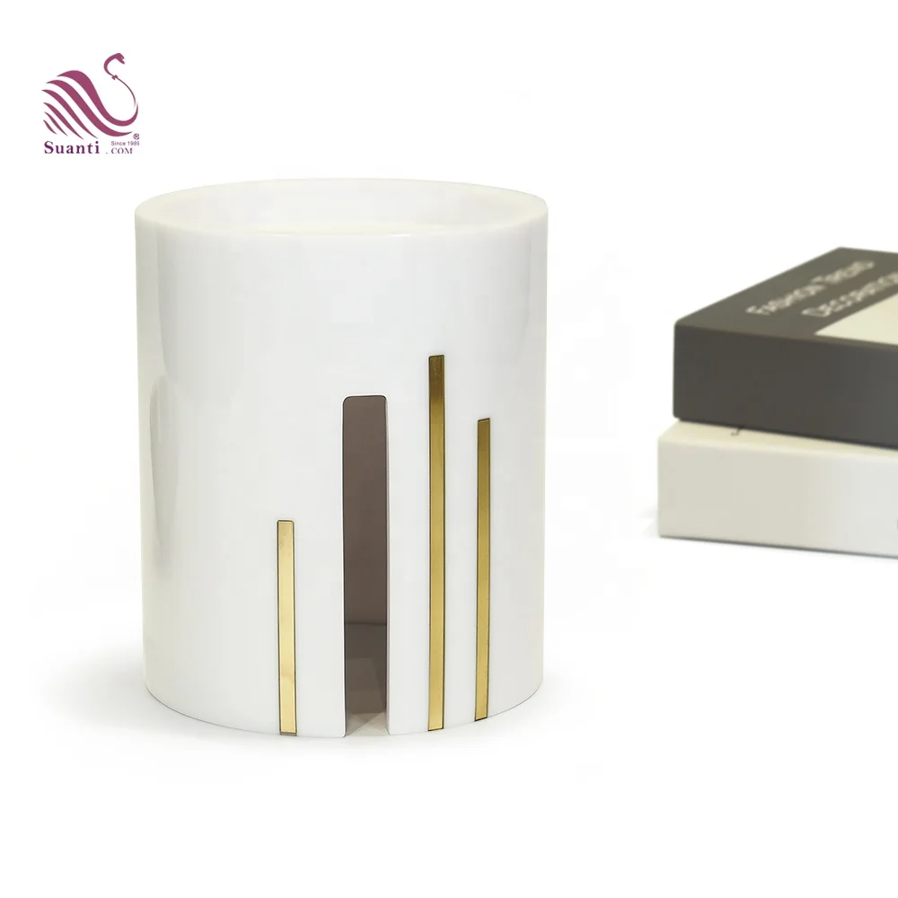 Круглая декоративная красивая коробка Suanti для бумажных салфеток в ванную комнату маленький уникальный домашний контейнер из смолы на заказ