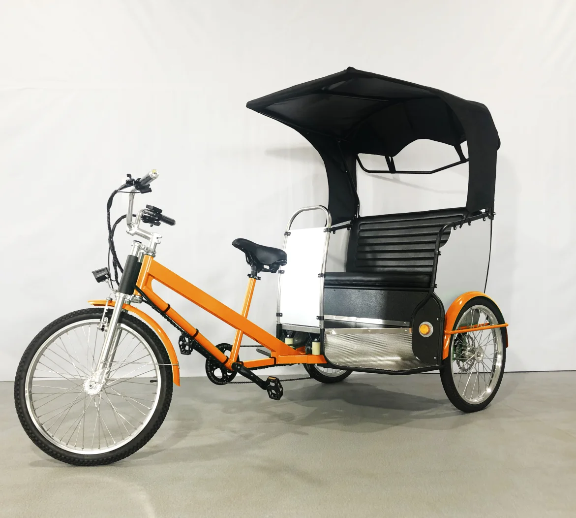Top Selling Factory Price City Taxi 2-seat Passenger Pedicab Electric Rickshaw