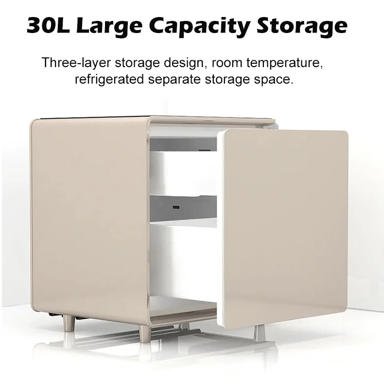 Manufacturer Wholesale Refrigerator Table Smart Wireless Charging Mini Smart Table With Refrigerator