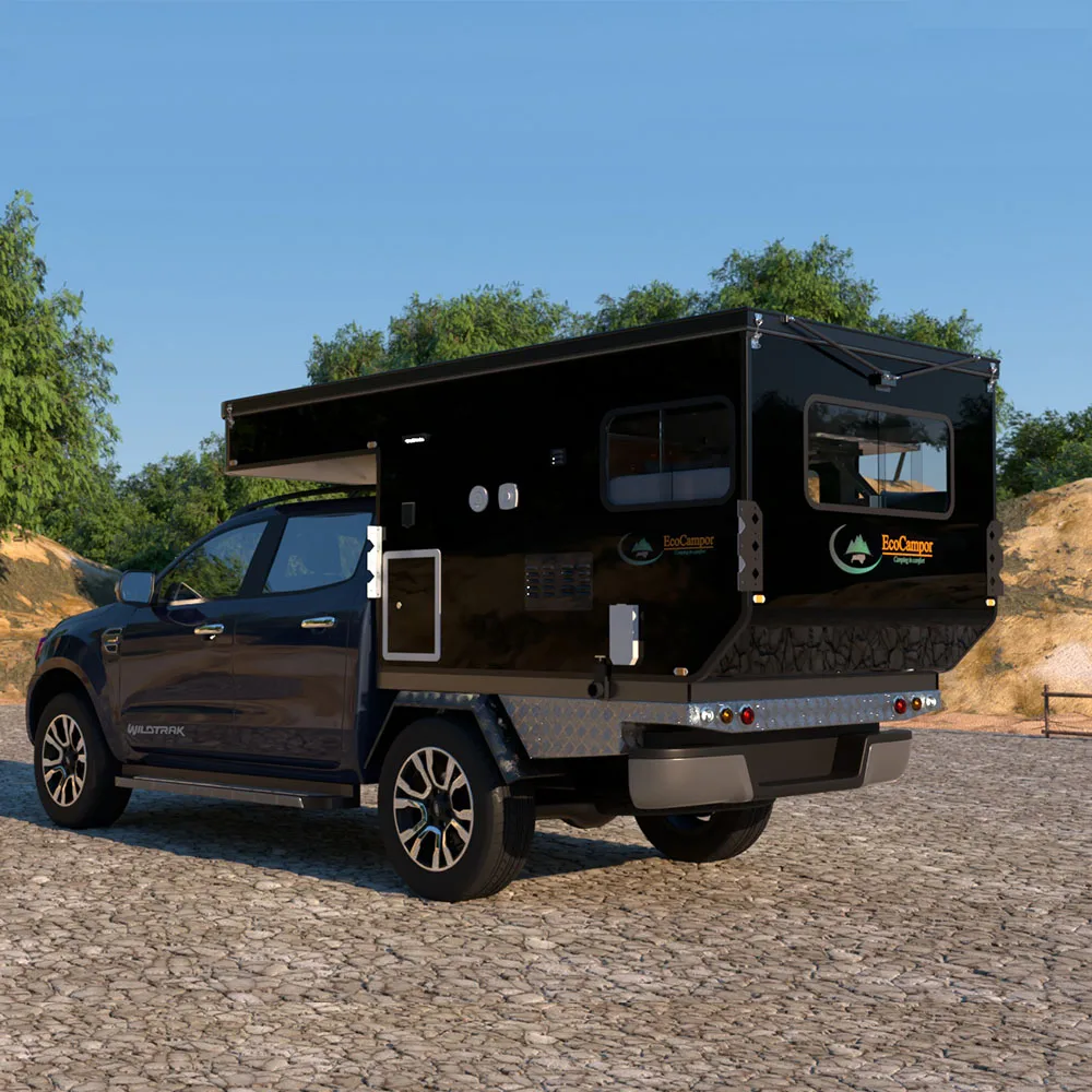 Manley 4x4 внедорожник экспедиция Стекловолоконный легкий пикап короткая кровать всплывающий Кемпер грузовик для продажи