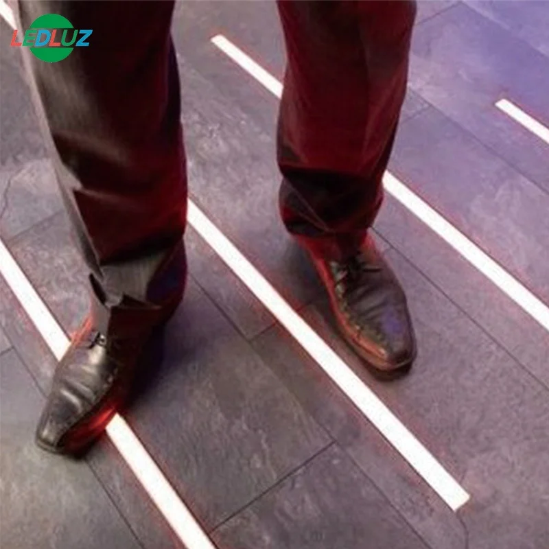 
ALP034 Strong LED Floor Light Aluminum LED Profile With Thick PC Milky Diffuser 