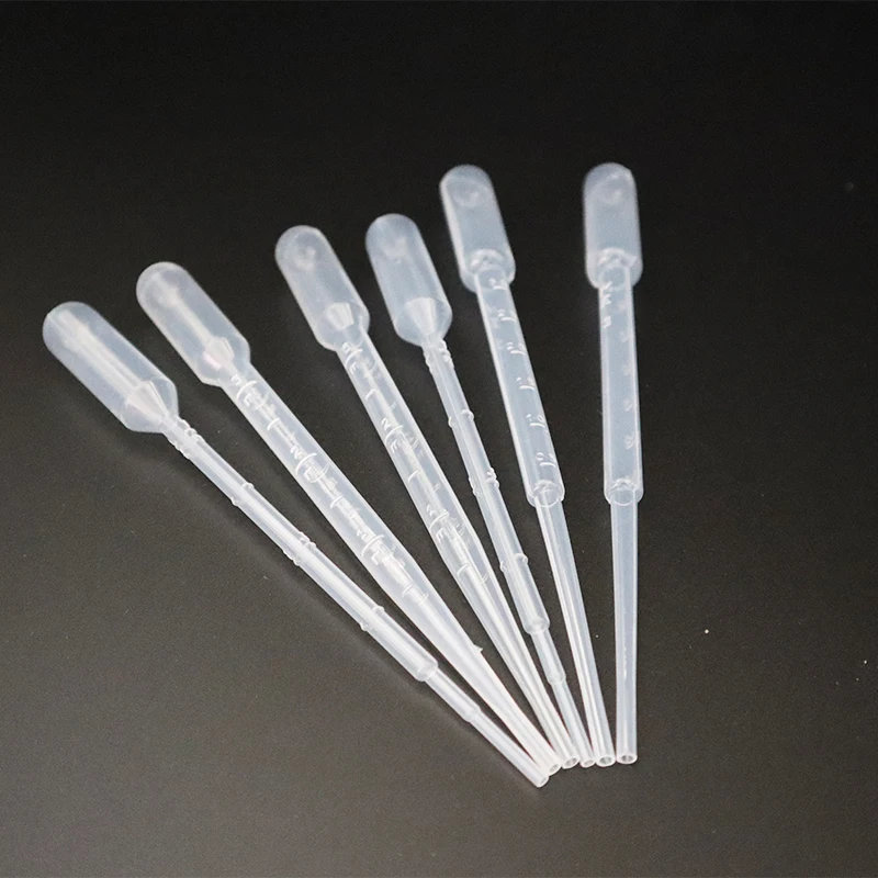 Custom Design 50Pcs 3Ml 1Ml Calibrated Pipette Dropper Plastic Disposable Transfer Pipettes For Science Laboratory
