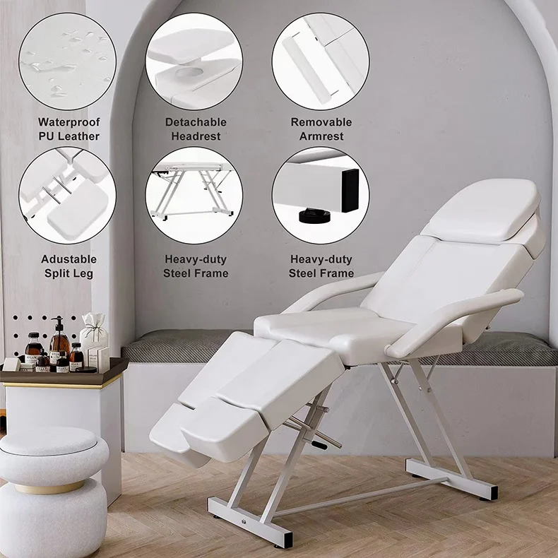Professional medical adjustable treatment bed examination couch physiotherapy bed tatoo chair