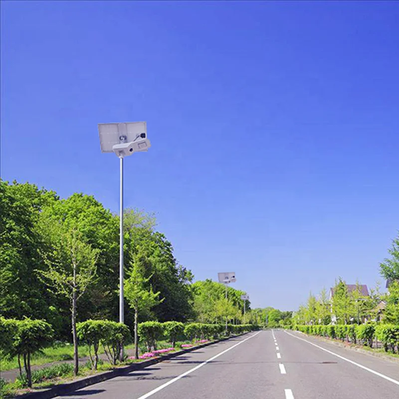 Горячая продажа все в одном солнечные уличные фонари светодиодные литиевые батареи свет