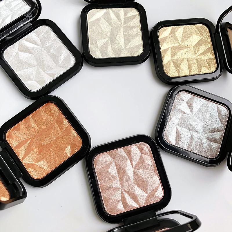 wholesale highlighter private label body shimmer with mirror makeup organic korean makeup products