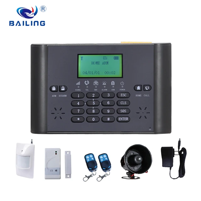 Hotsale OEM ODM Беспроводной Дым анти огонь системы SMS 110DB сирена оповещения GSM сигнализация дом сигнализации