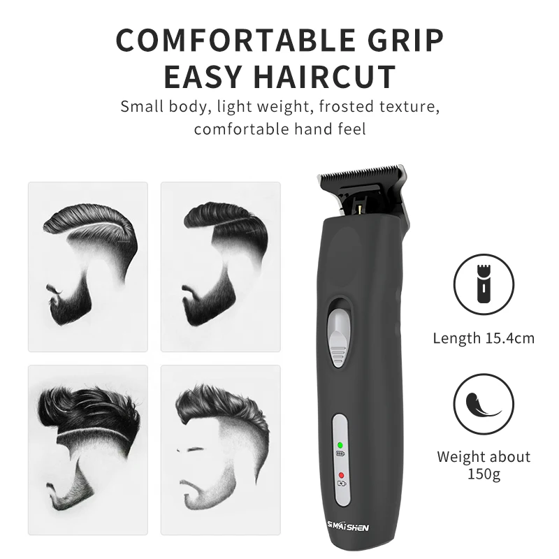 Iron Gray and Army Green Y1 Barber Clipper Cordless Professional Hair Clippers Rechargeable Hair Trimmer For Men