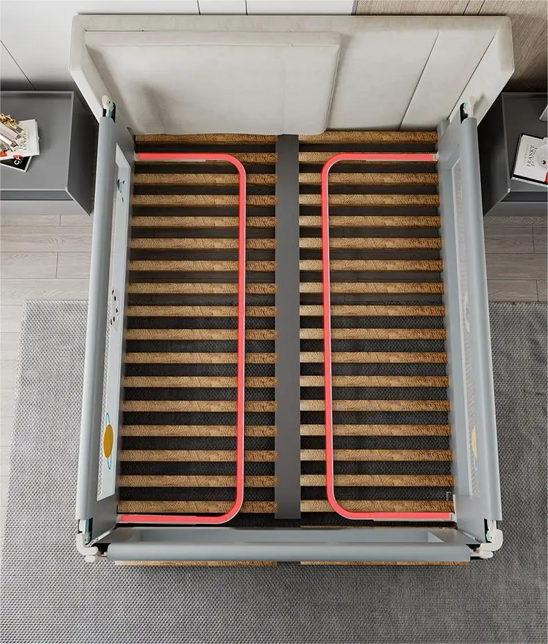 baby  folding adjustable  bed rail  Anti-falling safe sleep Protector Vertical Lifting bed Fence   child safety  bedside guard