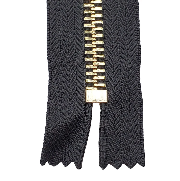 Wholesale Price 5# 8# Various Sizes Color Teeth By The Yard Custom Reversible Jacket Zipper Metal Zipper Metallic Zippers