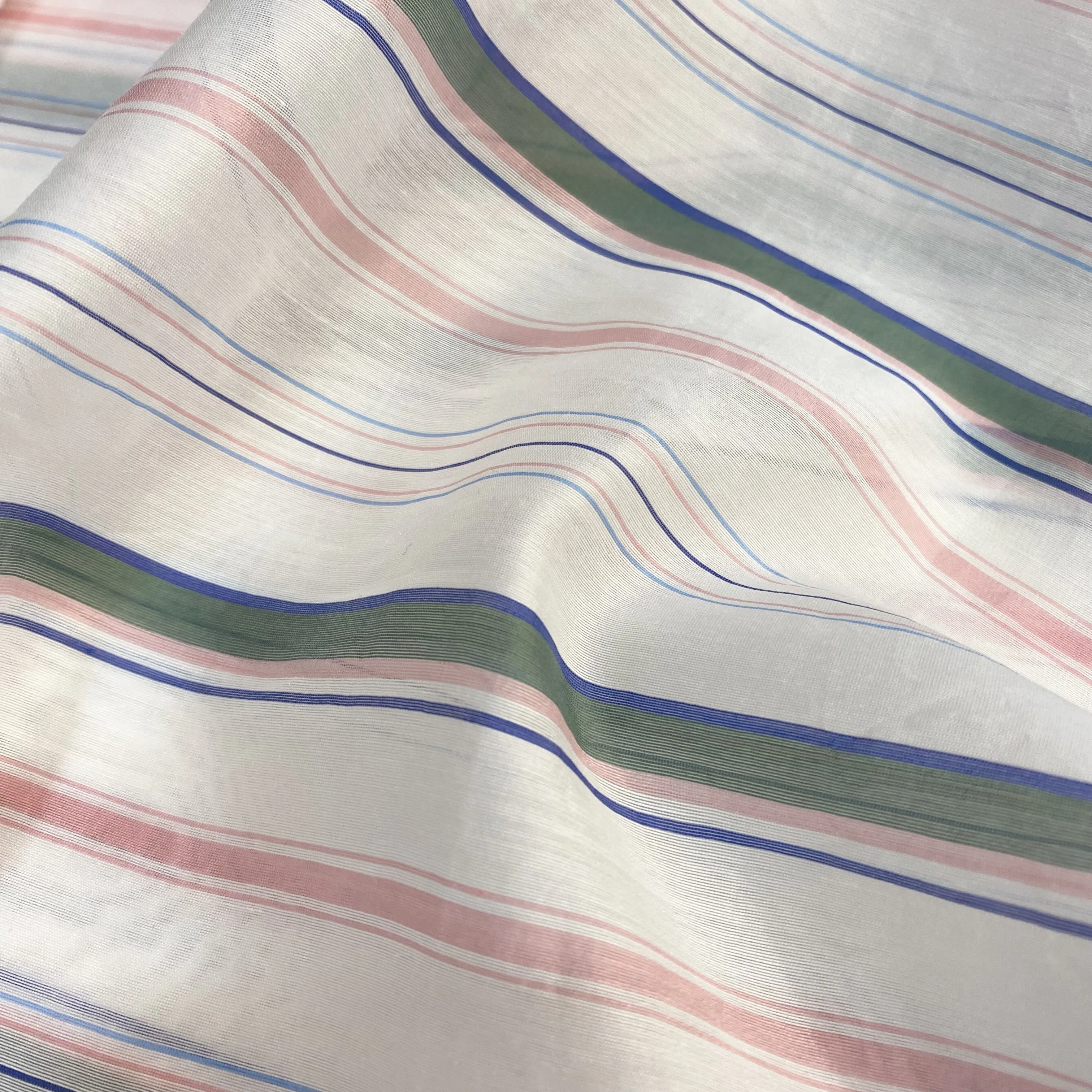 bci cotton yarn spandex nylon pinstripe nylon fabric for dress woman material