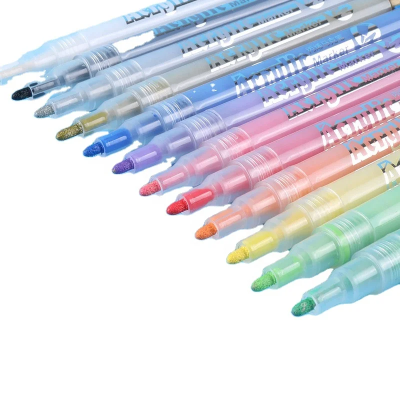 Wholesale Water Based Acrylic Marker,12/18/24 Smooth Eco-friendly Paint Pens On Almost All Screen