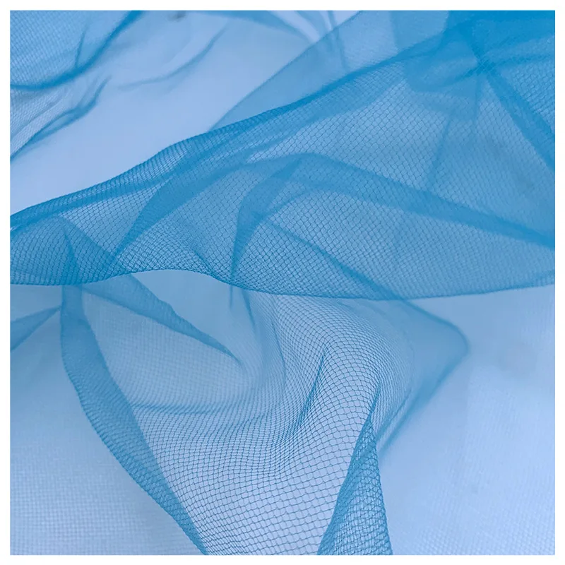 100%Polyester Soft Silk Tulle Mesh Fabric Wedding Mosquito Net Fabric