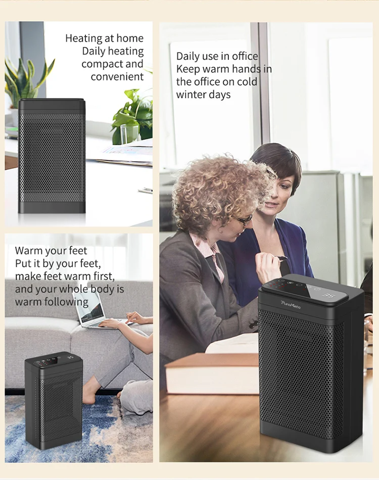 Winter Warmer  Fast Heating Space Heater Portable Electric Heater  with 3 Modes For Indoor Office Room Desktop Home Use