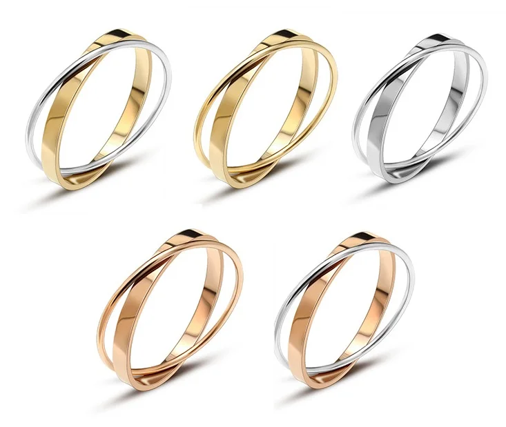 Wholesale Simple Fashion Design Stainless Steel 18K Gold Plating Women Men Bracelet Bangles For Gift