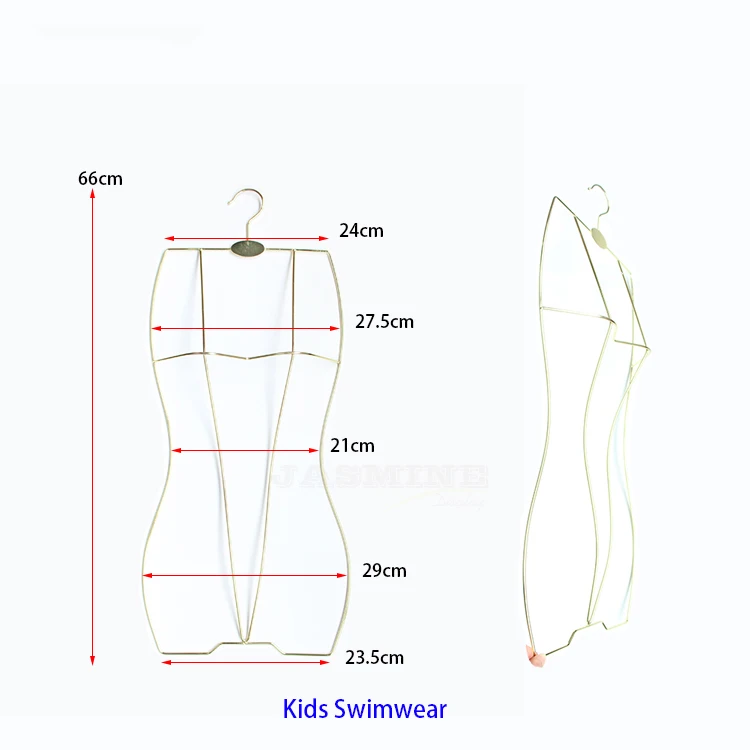 Cheap gold color metal swimwear hanger for lingerie shop
