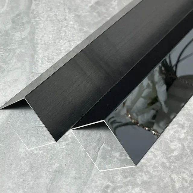 Decorative Stainless Steel Tile Trim Edge Strip Corner Profile L Shaped Tile Trim Tile accessories