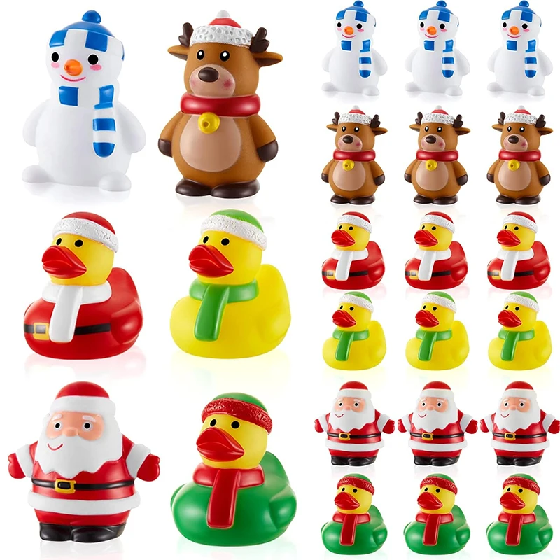 OEM Vinyl Anime Figure Toys Christmas Craft Duckie Bath Toy Product 3d mini  Bathroom Toys