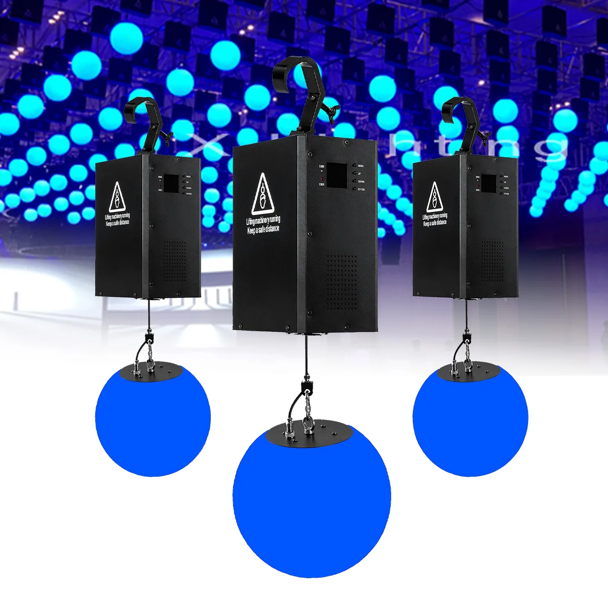 Dmx winch kinetic lighting system kinetic ball dmx for Club Disco Dj Bar Stage Lighting