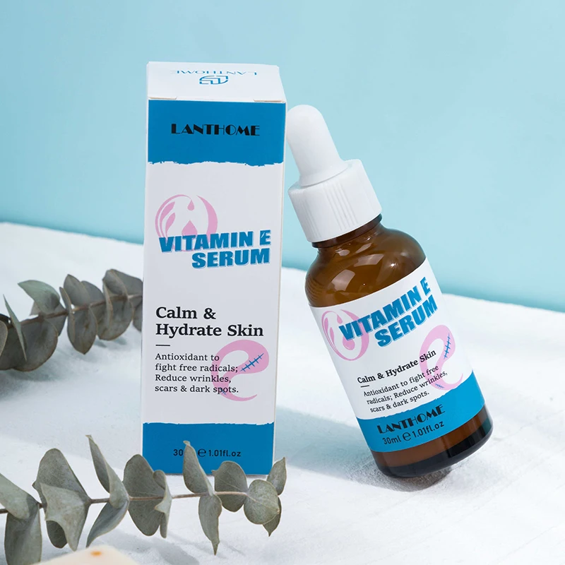 LANTHOME private label hydrating anti-aging skin care Hyaluronic acid vitamin e  face serum