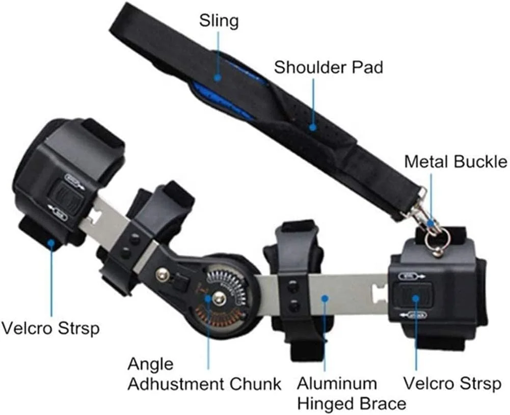 Hongan High quality medical Adults Arm Elbow Splint Immobilizer Brace free size Shoulder and Elbow Joint Support Shaper