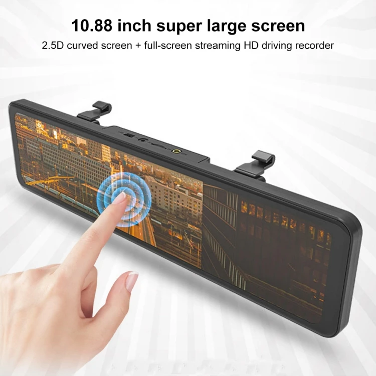 Прямая продажа с завода Автомобильный видеорегистратор Anytek T300 Ultra HD 1080P 10 88 дюйма IPS сенсорным экраном
