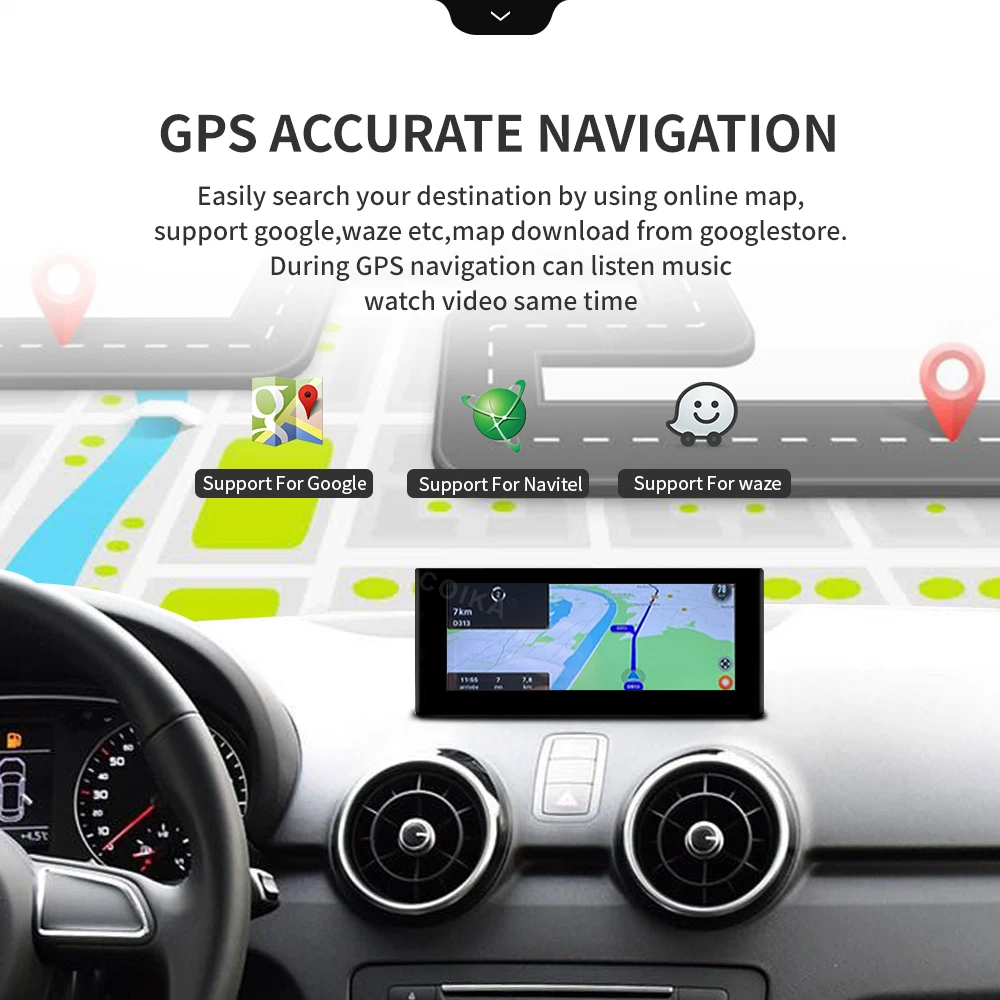 Android Car Multimedia WIFI SIM BT IPS Touch Screen GPS Navi Tablet Carplay Radio For Audi A1 Q2