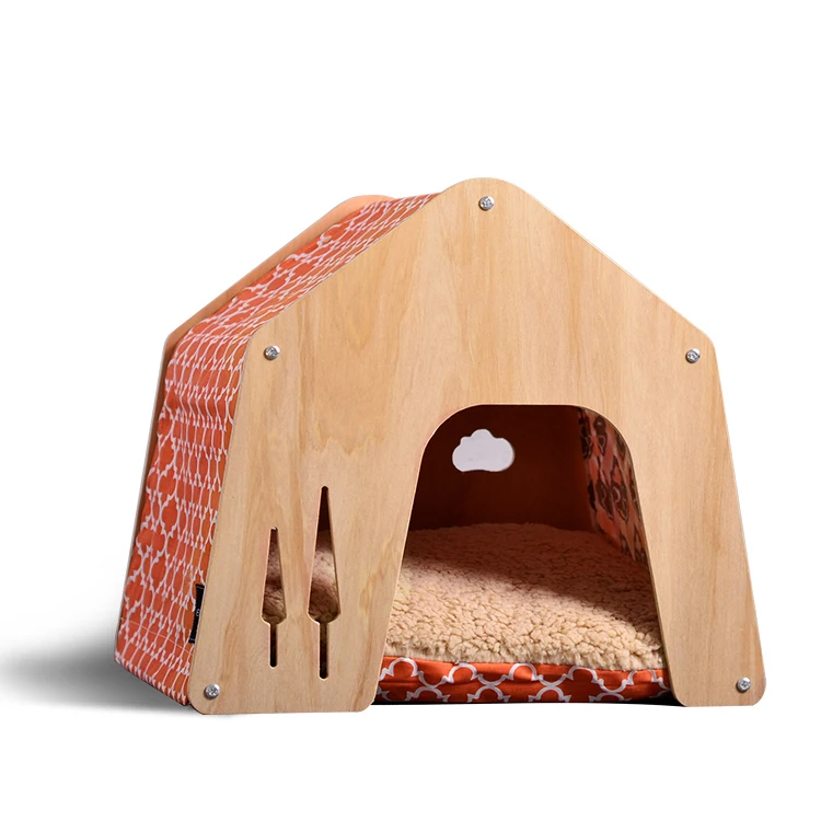 outdoor pet house cat kitty house friendly wood pet cat house for playing and rest