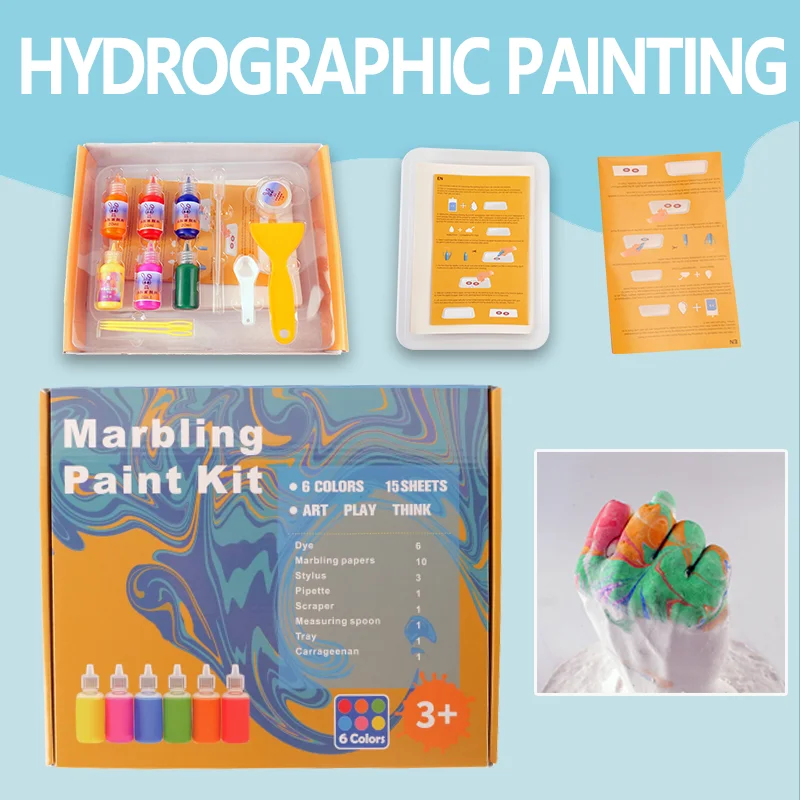 8 color 30ml plastic bottle Color Art Water Extension Painting Set Painting Mixed packaging