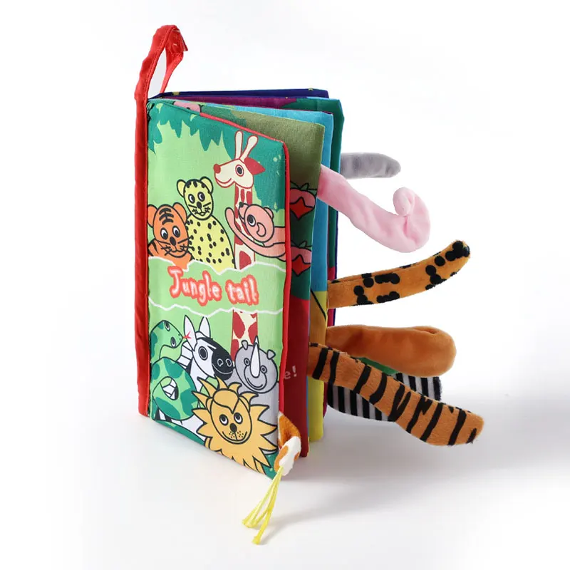 Baby Rattles Mobiles Toy Soft Animal Cloth Book Newborn Stroller Hanging Bebe Early Learning Educate Toys 0 12