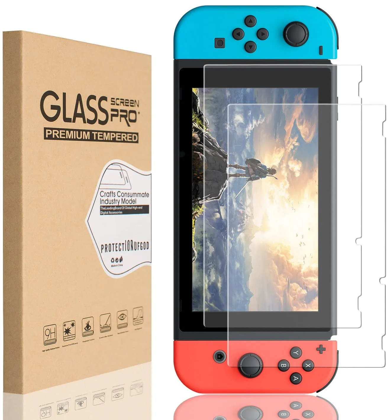 Для Nintendo Switch защита экрана закаленное стекло, 2.5D 9H HD Прозрачная пленка против царапин для Nintendo Switch