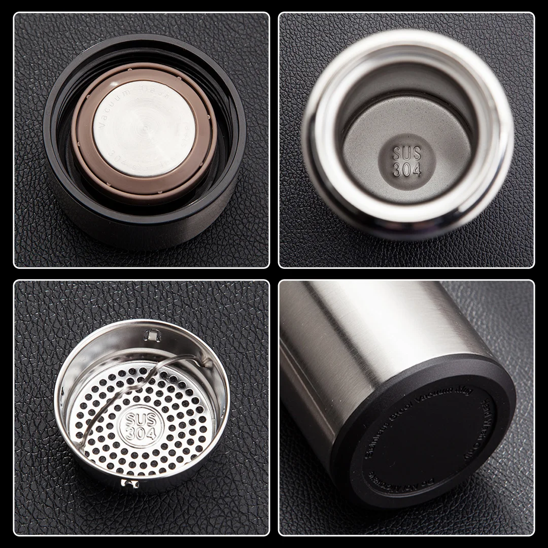 2024 Custom Logo 500ml Thermo Bottle Thermal Cup Vacuum Flasks Stainless Steel Gift Thermos Led Temperature Smart Water Bottle