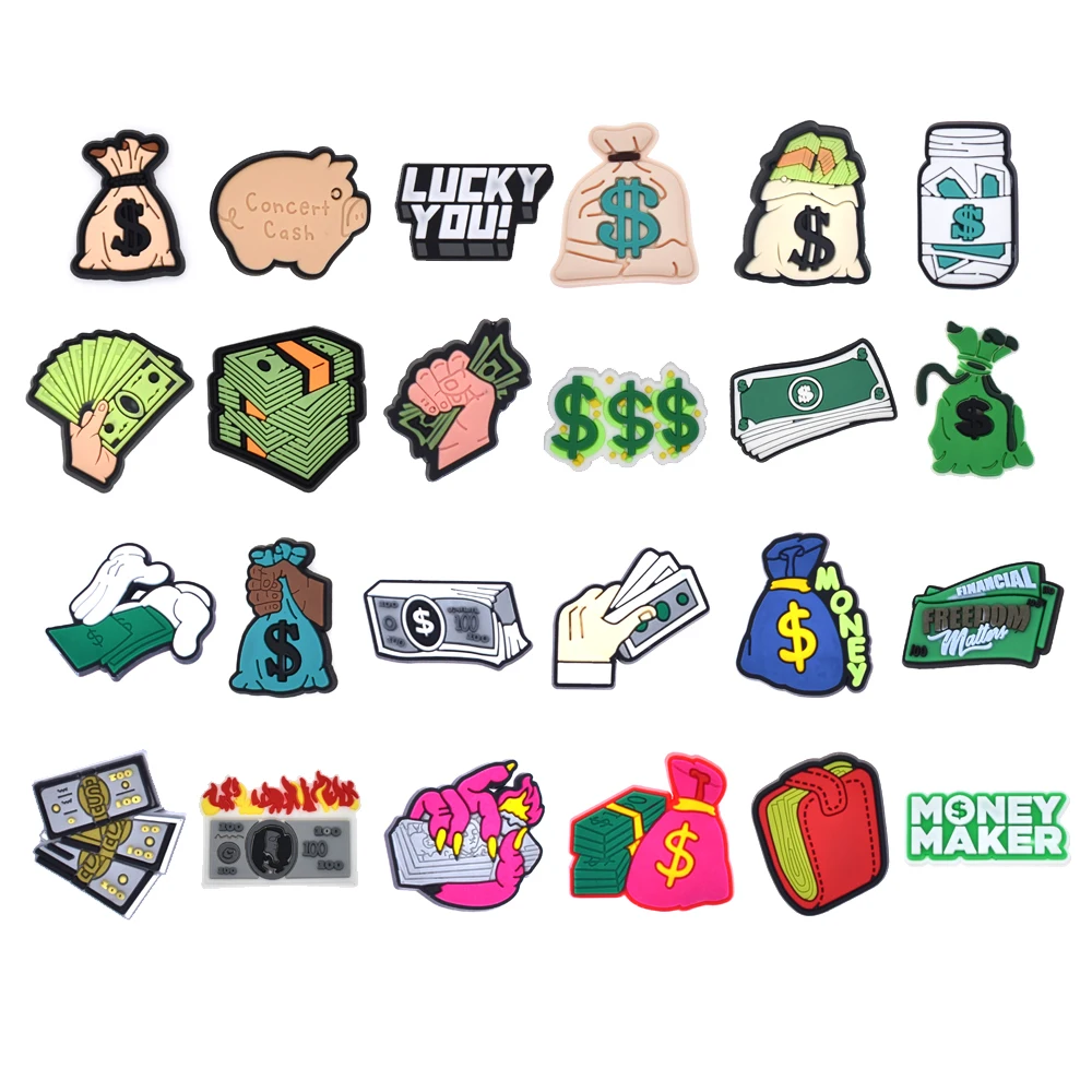 Women Shoes Accessories Dollar Symbol Money Maker Wallet Moneybag Shoe Charms Cash Moifom Money Maker Rich Shoe Store Accessory