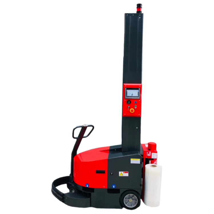 Mobile Manual Semiautomatic Packer Automatic Self-Propelled Robot Pallet Stretch Film Wrapping Machine