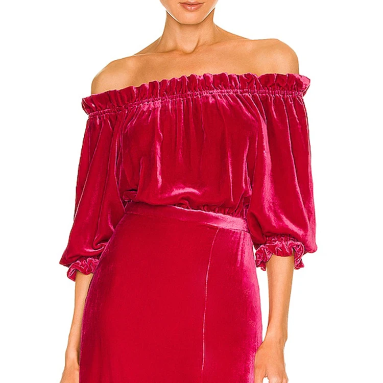 Женское 2025 платье с открытыми плечами элегантное укороченное бархатное платье-Русалка