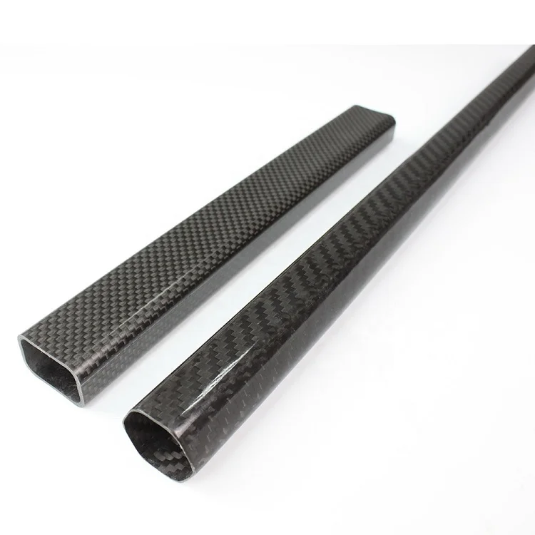 
Professional Manufacturer Customized 3K Plain Weave Big Size Rectangular Carbon Fiber Tube 