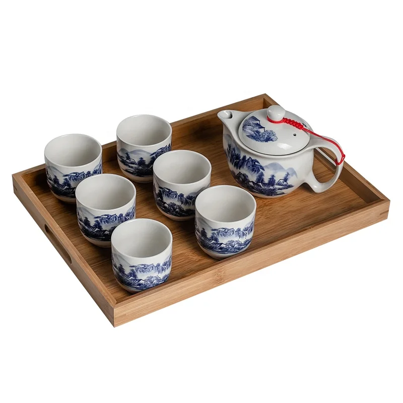 
Cheap Chinese Kung fu tea set ceramic tea set in Japanese style 