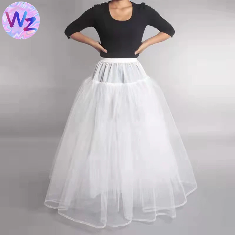 Factory direct sales no hoop 2 layers of yarn a line petticoat ball gown and wedding petticoats underskirt bouffant petticoats